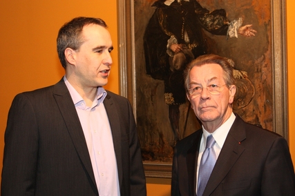 Jens R&ouml;sler und Franz M&uuml;ntefering